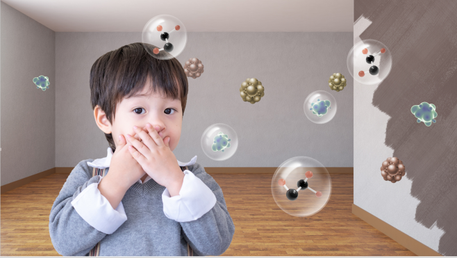 告別甲醛焦慮！百適涂無機(jī)涂料守護(hù)家人呼吸健康