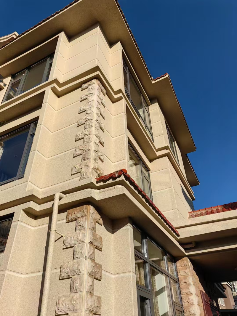 外墻涂裝效果對(duì)比圖