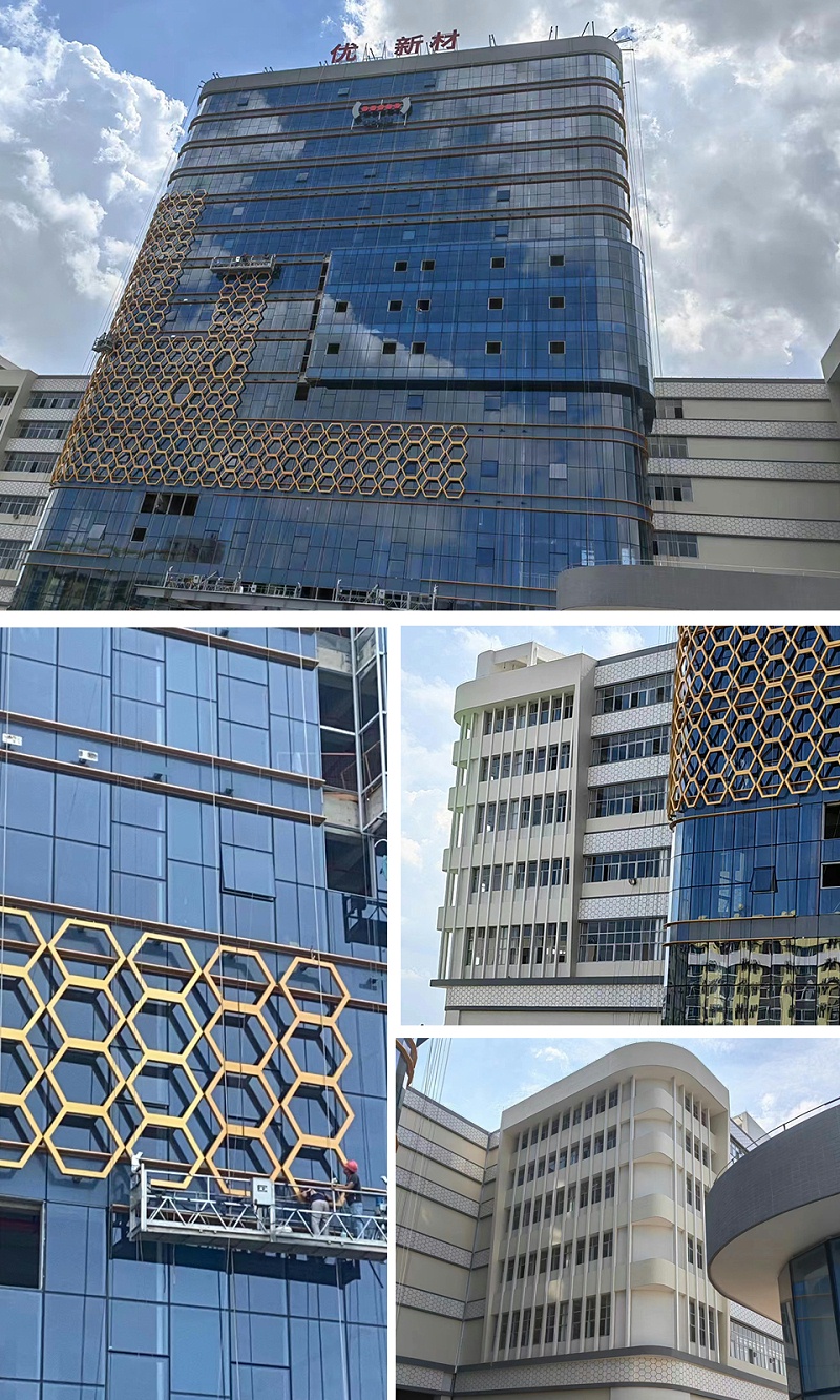 優(yōu)巨新材料外幕墻施工效果圖