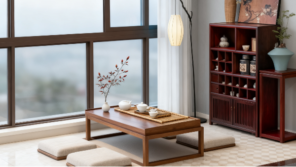 在家打造一個氛圍感茶空間，無機涂料刷墻的效果簡直不要太雅致了！